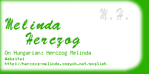 melinda herczog business card
